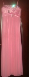 продам длинное розовое платье