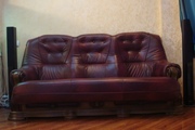 Кожаный диван и 2 кресла Голландия