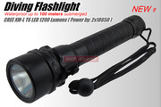 Фонарь подводный CREE XML XM-L T6 LED 1200Lm Diving Flashlight