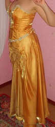 продам выпускное платье золотистого цвета