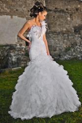 Белое свадебное платье Rosalli ,  36-40 размер (шнуровка)