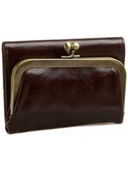 Женский кошелек темного коричневого цвета от Hobo International