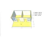 Построить домик 6, 88 на 3, 75м,  2комнаты,  и крытой террасой 6, 88 на 2м