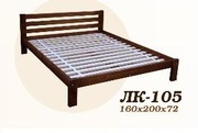 Кровать,  деревянная,  Лк- 105,  Скиф,  из массива хвойных пород деревьев.