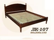 Кровать,  деревянная,  Лк- 107,  Скиф,  из массива хвойных пород деревьев.