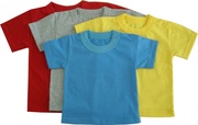 Оптовая продажа  Детских и подростковых разноцветных футболок на физку
