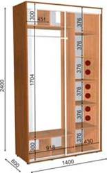 шкаф купе 140 60 240