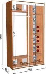 шкаф купе 180 60 240