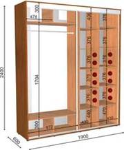 шкаф купе 190 60 240