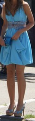 Продам голубое коктейльное платье