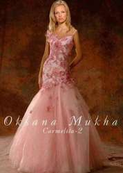 Загляни! Дизайнерское свадебное платье Оксаны Мухи Кармелитарозовое!