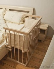 Приставная детская кроватка