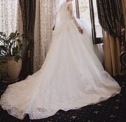 Свадебное платье ,  пошитое на заказ 